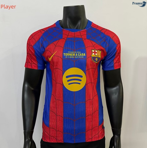 Peamu Maillot foot Barcelone Player Spider Rouge 2026-2027