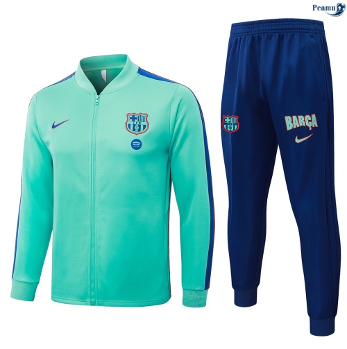 Peamu Veste Survetement Barcelone Vert 2026-2027