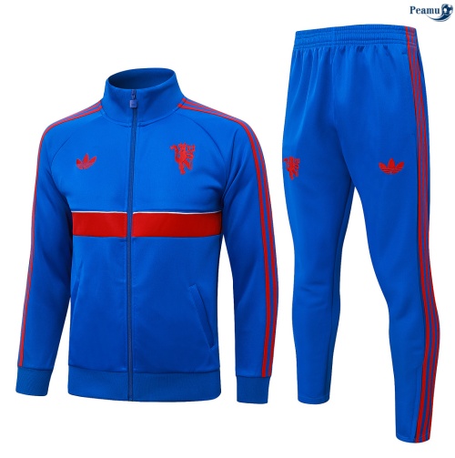 Peamu Veste Survetement Manchester United Enfant Bleu 2026-2027