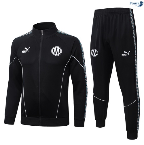 Peamu Veste Survetement Marseille Noir 2026-2027