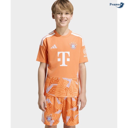Maillot foot Bayern Munich Enfant Gardien De But Orange 2026-2027 Soldes