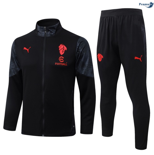 Veste Survetement AC Milan Noir 2026-2027 Discout