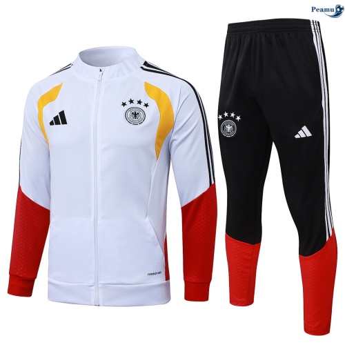 Veste Survetement Allemagne Blanc 2026-2027 Soldes