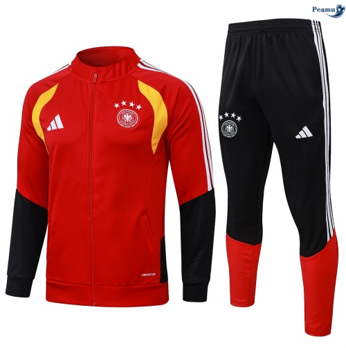 Veste Survetement Allemagne Rouge 2026-2027 Personnalisé