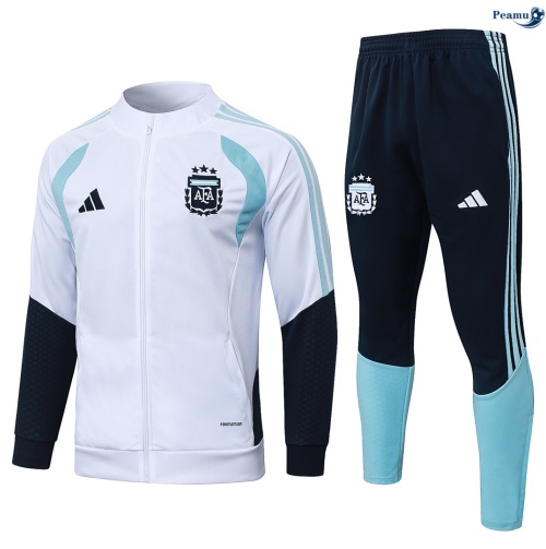 Veste Survetement Argentine Blanc 2026-2027 Chinois