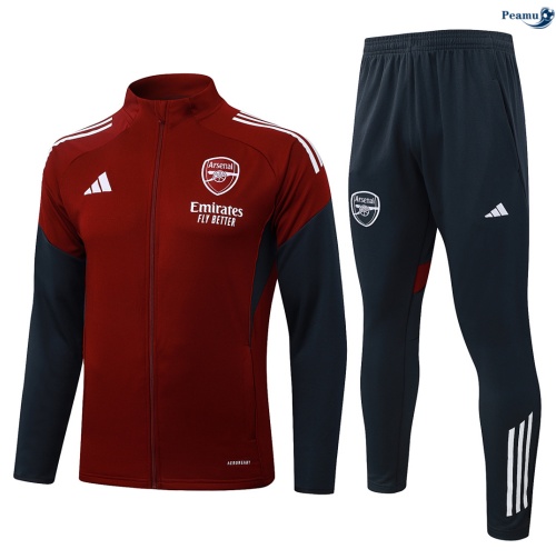 Veste Survetement Arsenal Enfant Rouge/Blanc 2026-2027 Chinois