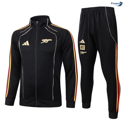Veste Survetement Arsenal Noir 2026-2027 Outlet