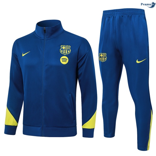Veste Survetement Barcelone Enfant Bleu Marine 2026-2027 Original