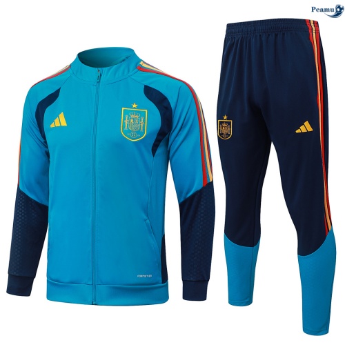 Veste Survetement Espagne Bleu 2026-2027 Officiel