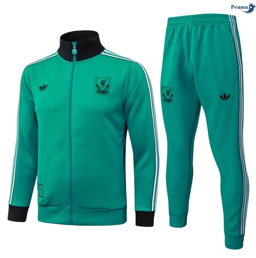 Veste Survetement Liverpool Enfant Vert 2026-2027 Chinois