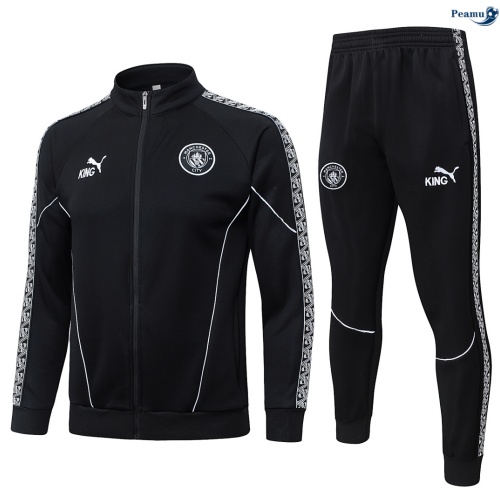 Veste Survetement Manchester City Enfant Noir 2026-2027 Officiel