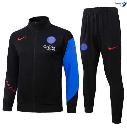 Veste Survetement PSG Enfant Noir/Bleu 2026-2027 Discout