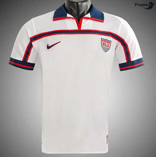 Peamu Maillot foot Retro Estados Unidos Domicile 1998