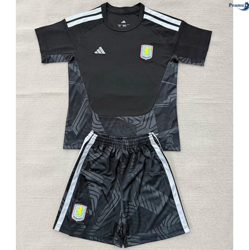 Maillot foot Aston Villa Enfant Gardien De But Noir 2026-2027