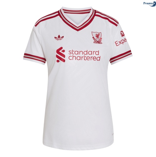 Maillot foot Liverpool Femme Exterieur Blanc 2026-2027