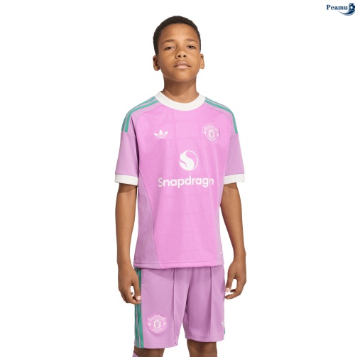 Maillot foot Manchester United Enfant Gardien De But Rose 2026-2027