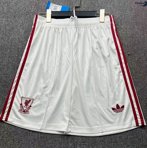 Maillot foot Shorts Liverpool Exterieur Blanc 2026-2027