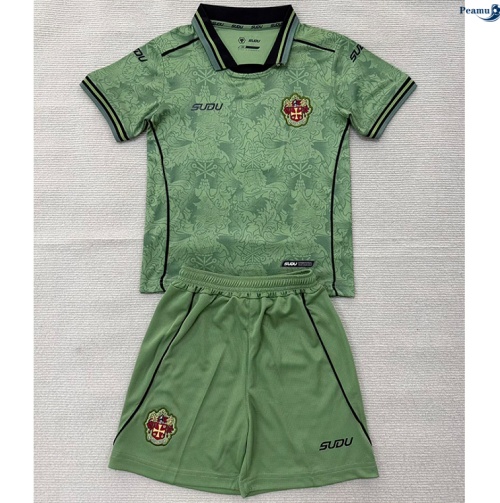 Maillot foot Wolverhampton Enfant Gardien De But Vert 2026-2027