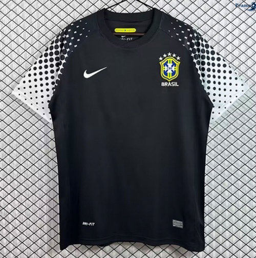 Maillot foot Rétro Brésil Gardien de but Noir 2010
