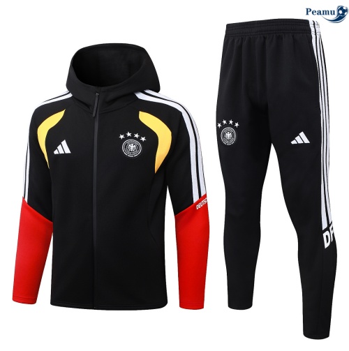 Veste Survetement foot Allemagne à capuche Noir 2026-2027
