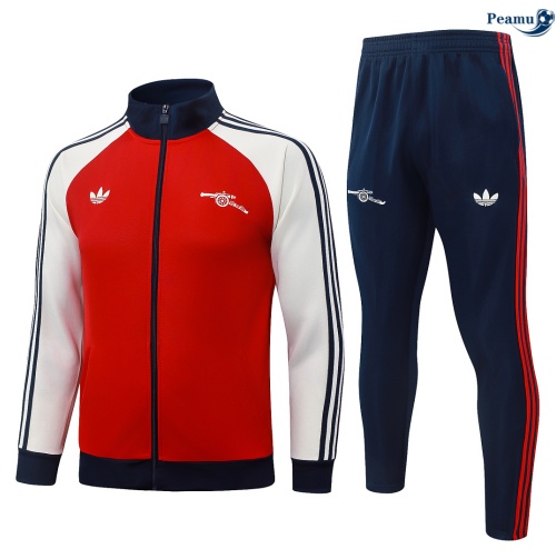Veste Survetement foot Arsenal Rouge/Blanc 2026-2027