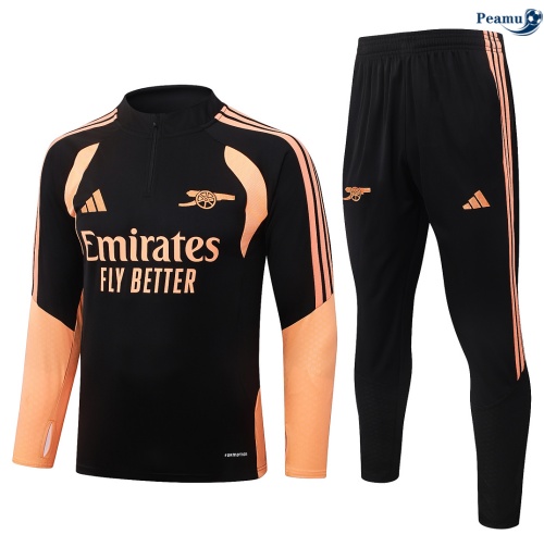 Survetement foot Arsenal Noir/Orange 2026-2027