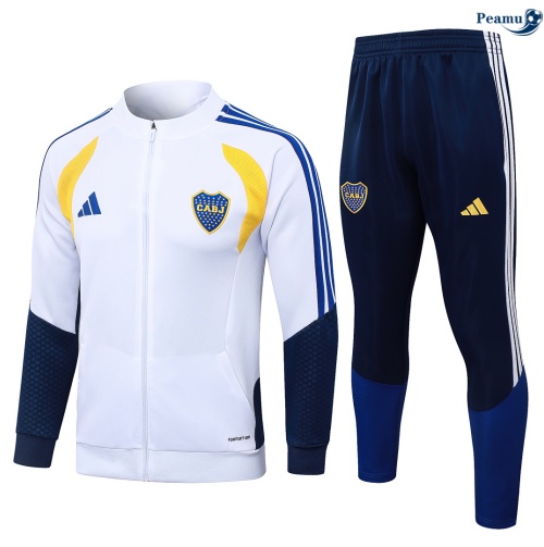 Veste Survetement foot Boca Juniors Blanc 2026-2027