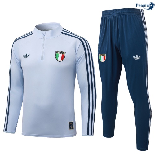 Survetement foot Italie Enfant Bleu Clair 2026-2027