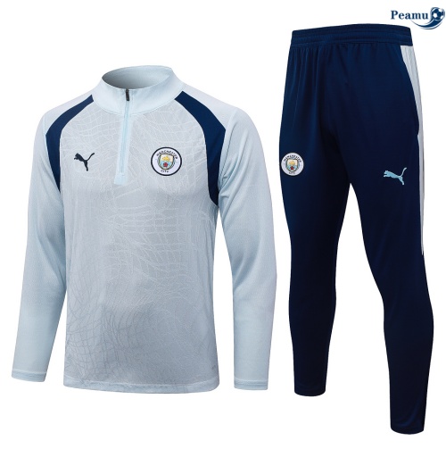 Survetement foot Manchester City Enfant Bleu Clair 2026-2027