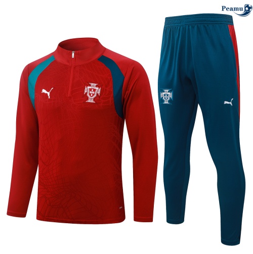 Survetement foot Portugal Enfant Rouge 2026-2027