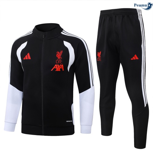 Veste Survetement foot Liverpool Noir 2026-2027