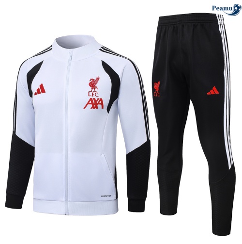 Veste Survetement foot Liverpool Blanc 2026-2027