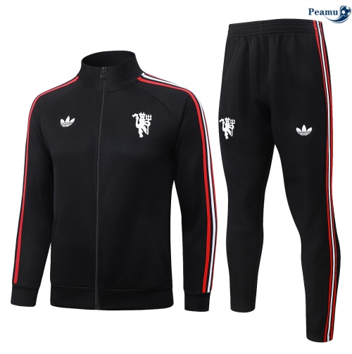 Veste Survetement foot Manchester United Noir 2026-2027