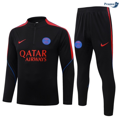 Survetement foot PSG Noir/Rouge 2026-2027