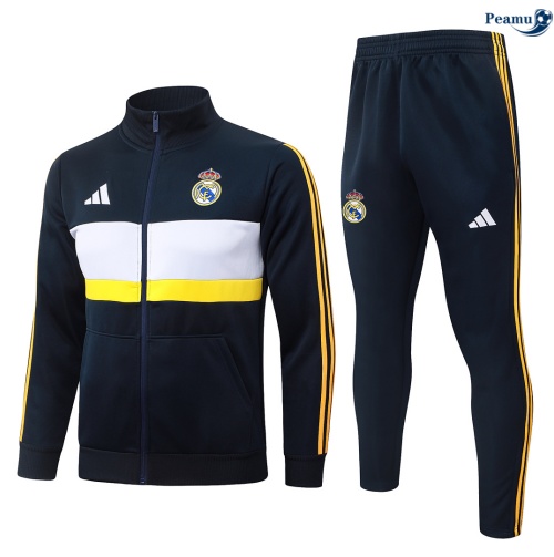 Veste Survetement foot Real Madrid Vert/Blanc/Jaune 2026-2027
