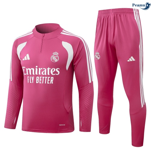Survetement foot Real Madrid Rose 2026-2027