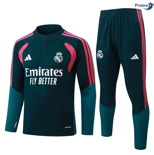 Survetement foot Real Madrid vert noirâtre 2026-2027