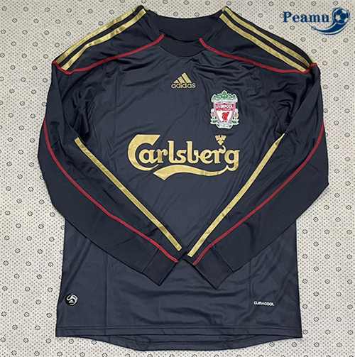 Maillot foot Rétro Liverpool Exterieur Manche Longue 2009-10