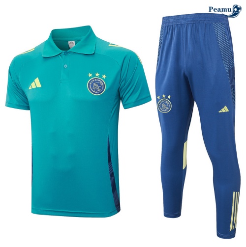 Kit Entrainement Ajax Polo + Pantalon Bleu 2024