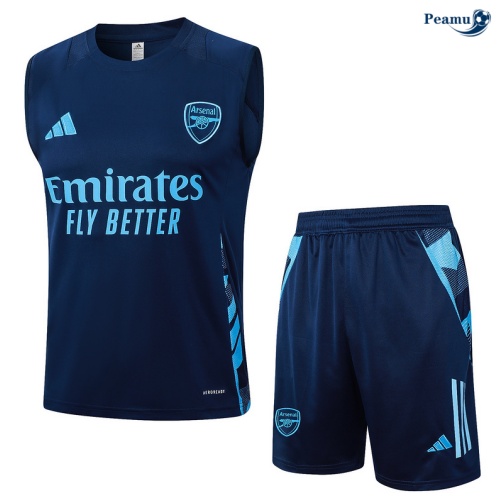 Kit Entrainement Arsenal Debardeur + Shorts Bleu marine 2024