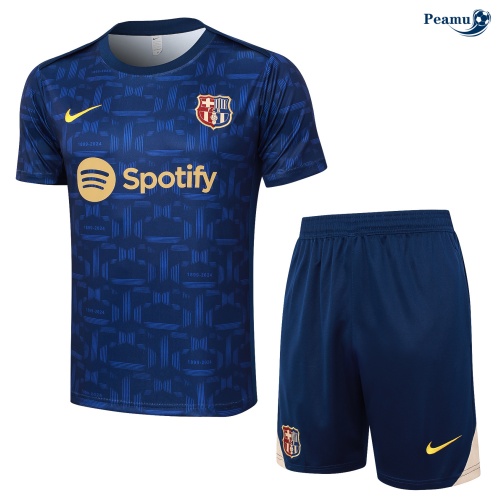 Kit Entrainement Barcelone + Shorts Bleu marine 2024