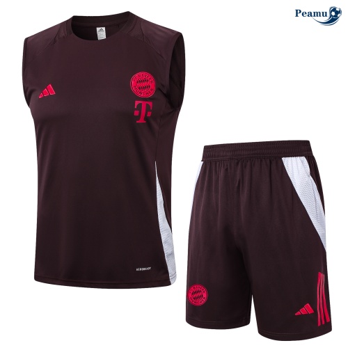 Kit Entrainement Bayern Munich Debardeur + Shorts brun 2024