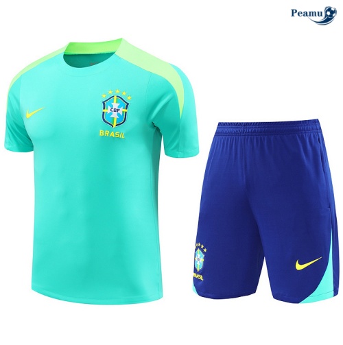 Kit Entrainement Brésil + Shorts bleu clair 2024