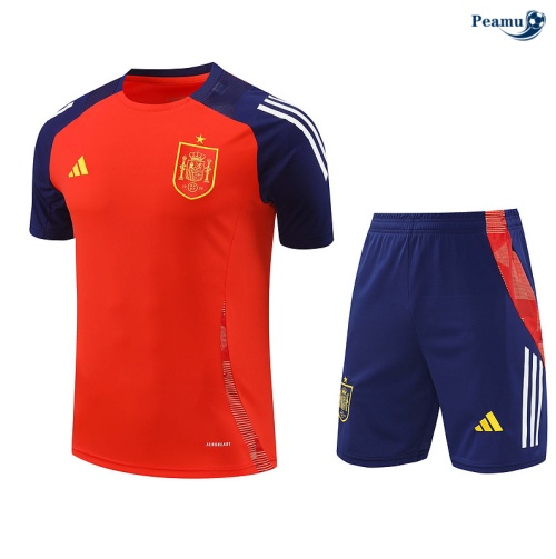 Kit Entrainement Espagne + Shorts rouge 2024