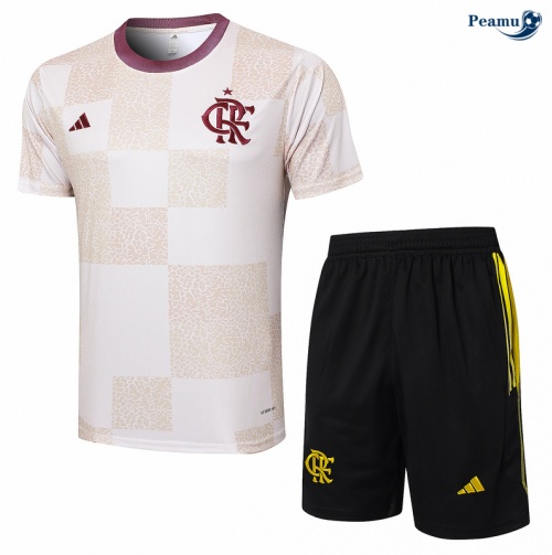 Kit Entrainement Flamengo+ Shorts Blanc 2024