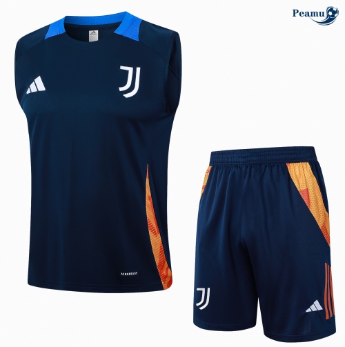Kit Entrainement Juventus Debardeur + Shorts Bleu 2024