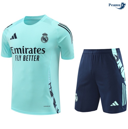 Kit Entrainement Real Madrid + Shorts Bleu 2024