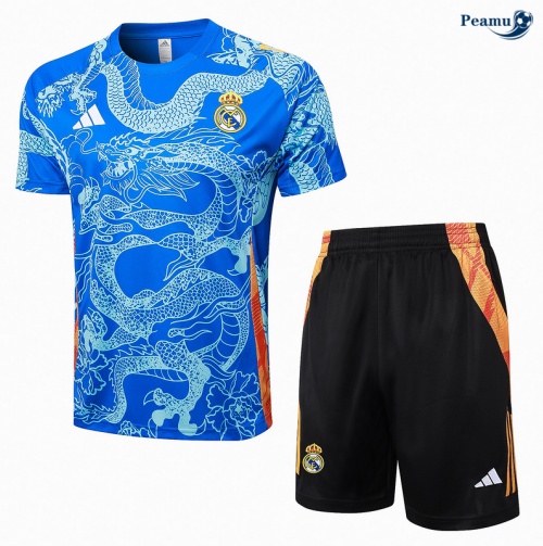 Kit Entrainement Real Madrid + Shorts Bleu 2024