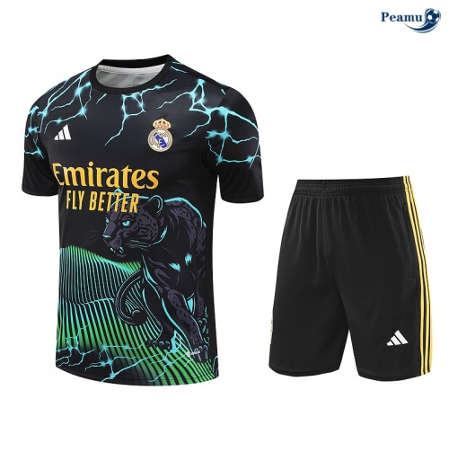 Kit Entrainement Real Madrid + Shorts noir 2024