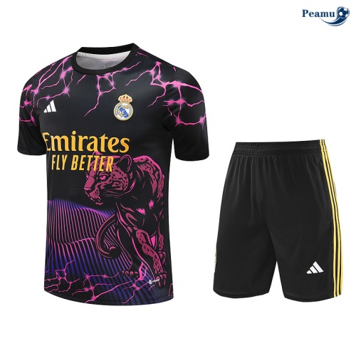 Kit Entrainement Real Madrid + Shorts noir 2024
